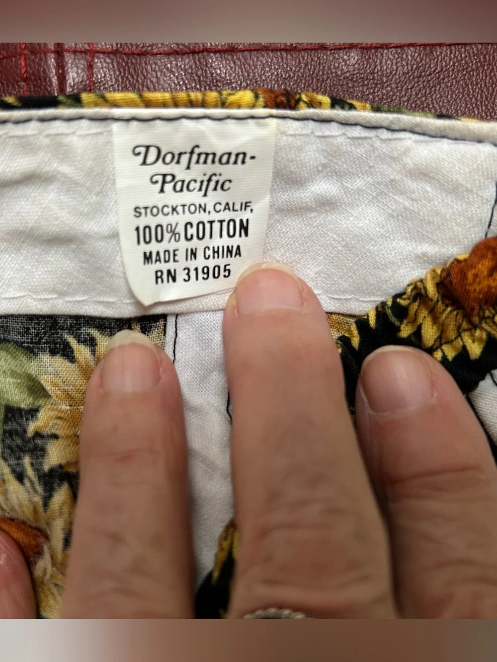 Women’s Dorfman-Pacific Sunflower Print  Cap - Black/Yellow. Soft, head forming.